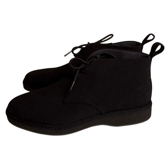 Rothy’s  Chukka Boots Black Dress Lace up Booties Men\'s Size 10 main image 6